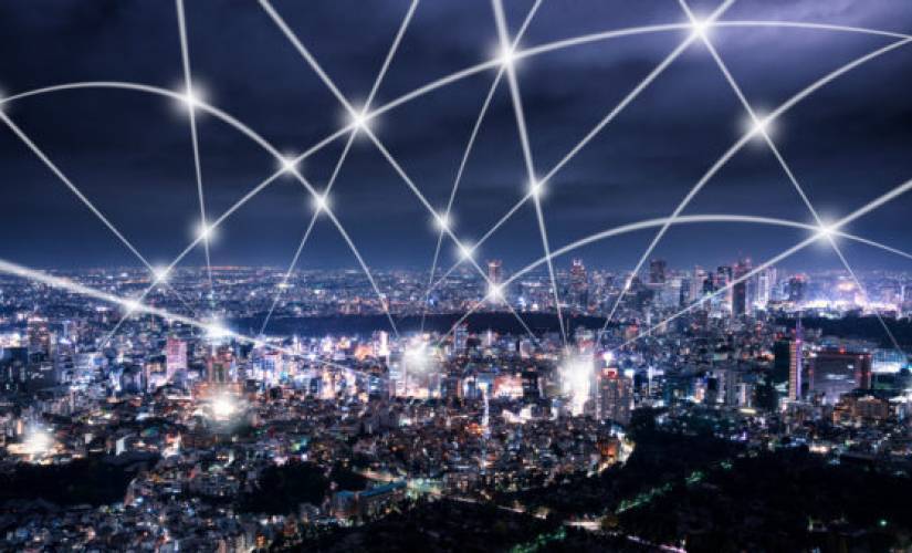 The network of city skyline