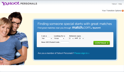 Yahoo Updates Personals Dating Site